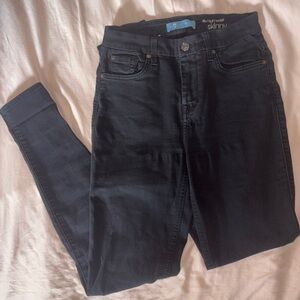 7 For All Mankind Dark Wash Skinny Jeans